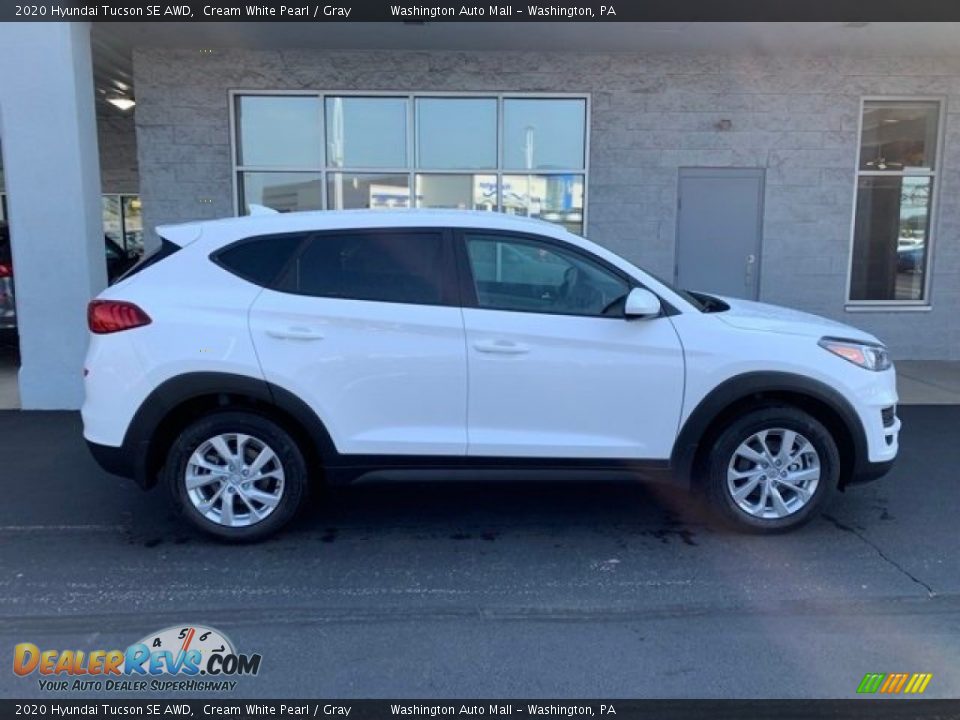 2020 Hyundai Tucson SE AWD Cream White Pearl / Gray Photo #3