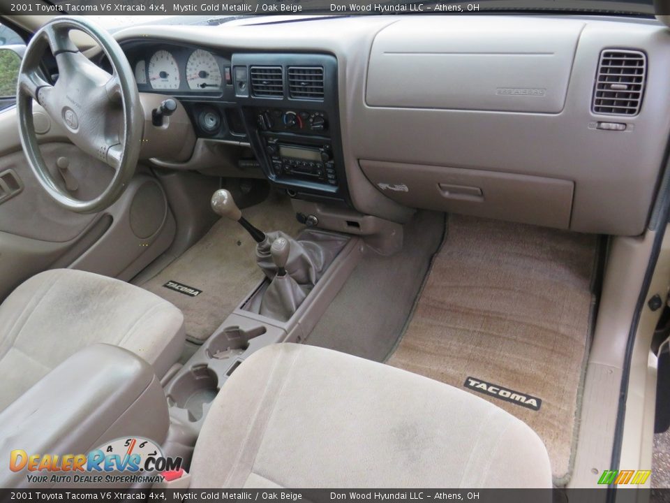 2001 Toyota Tacoma V6 Xtracab 4x4 Mystic Gold Metallic / Oak Beige Photo #22