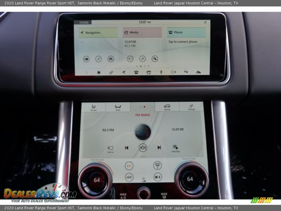 2020 Land Rover Range Rover Sport HST Santorini Black Metallic / Ebony/Ebony Photo #16