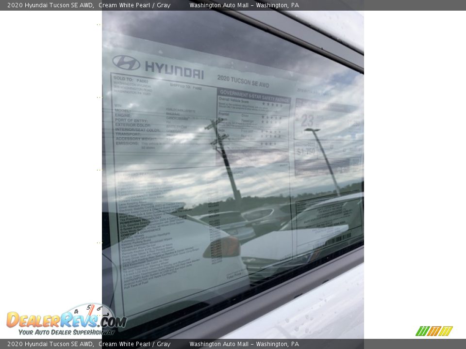 2020 Hyundai Tucson SE AWD Cream White Pearl / Gray Photo #16