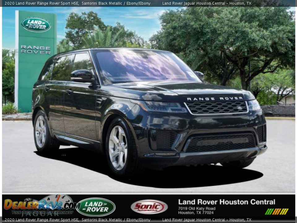 2020 Land Rover Range Rover Sport HSE Santorini Black Metallic / Ebony/Ebony Photo #2