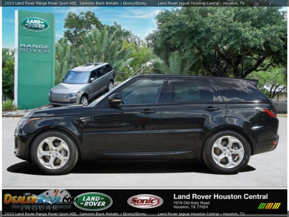 2020 Land Rover Range Rover Sport HSE Santorini Black Metallic / Ebony/Ebony Photo #3
