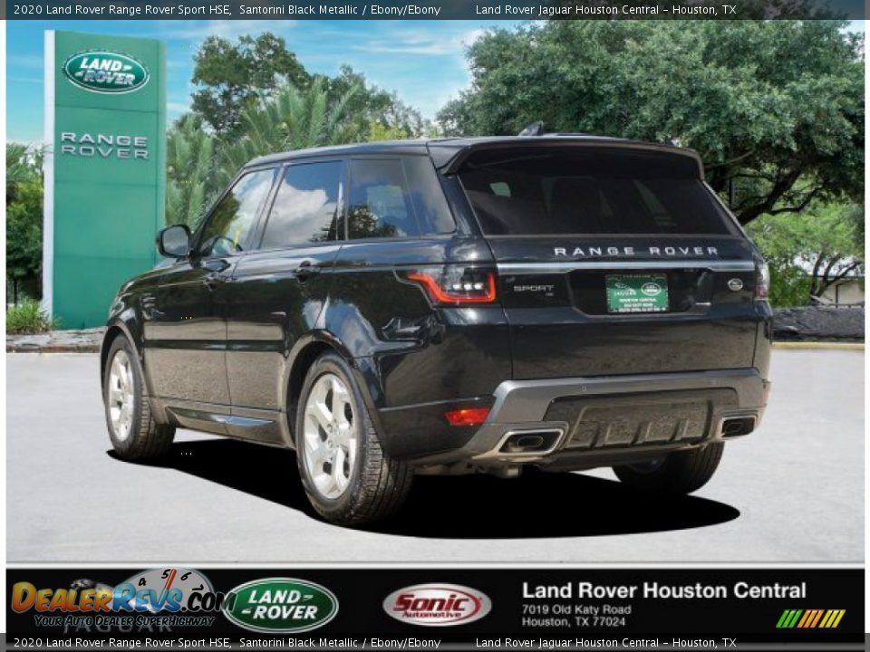 2020 Land Rover Range Rover Sport HSE Santorini Black Metallic / Ebony/Ebony Photo #4