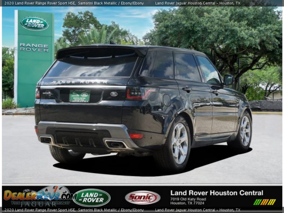 2020 Land Rover Range Rover Sport HSE Santorini Black Metallic / Ebony/Ebony Photo #5