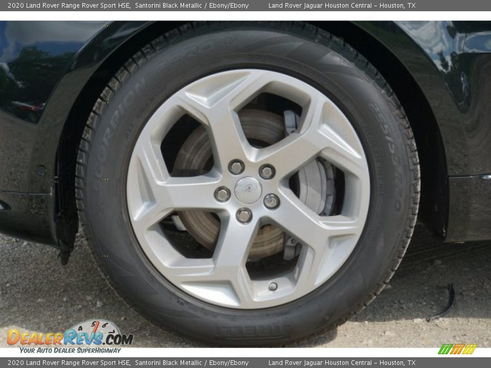 2020 Land Rover Range Rover Sport HSE Santorini Black Metallic / Ebony/Ebony Photo #8
