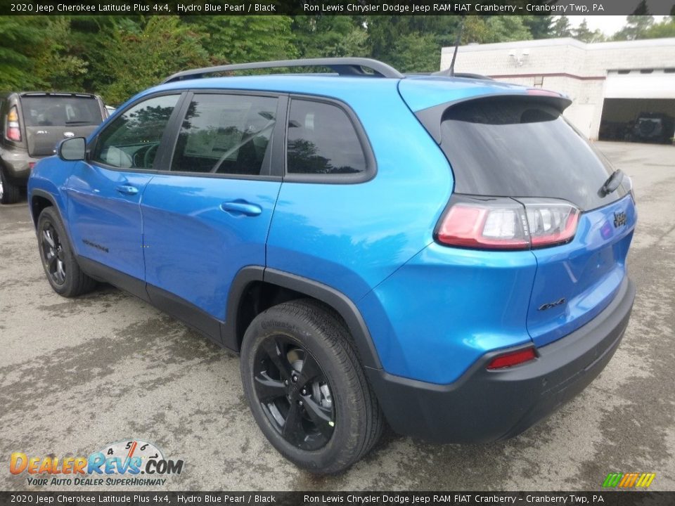 2020 Jeep Cherokee Latitude Plus 4x4 Hydro Blue Pearl / Black Photo #3
