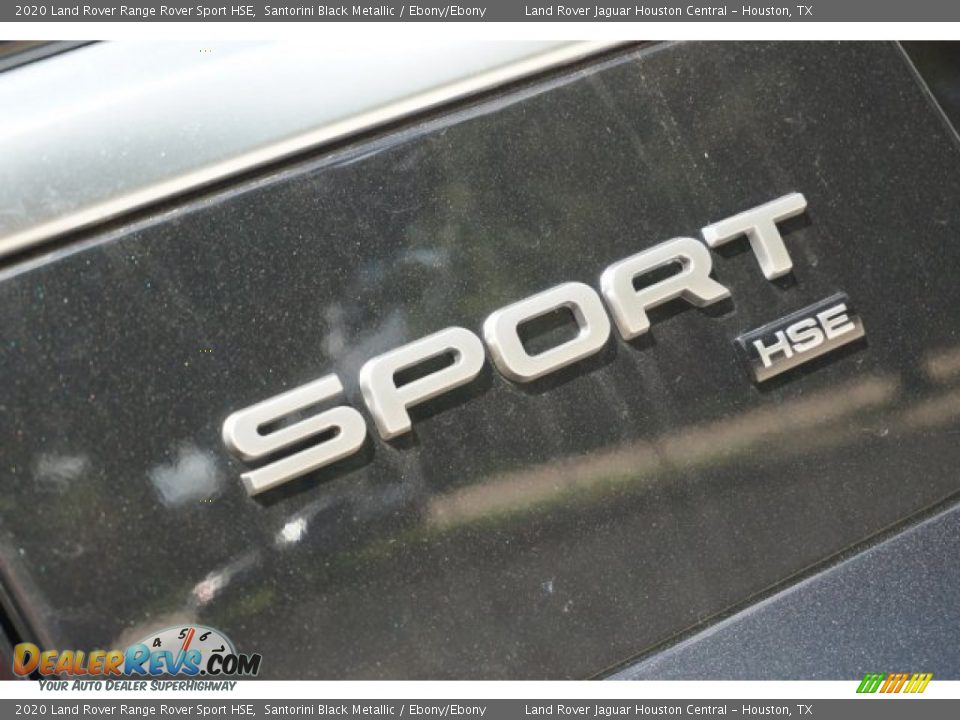 2020 Land Rover Range Rover Sport HSE Santorini Black Metallic / Ebony/Ebony Photo #9