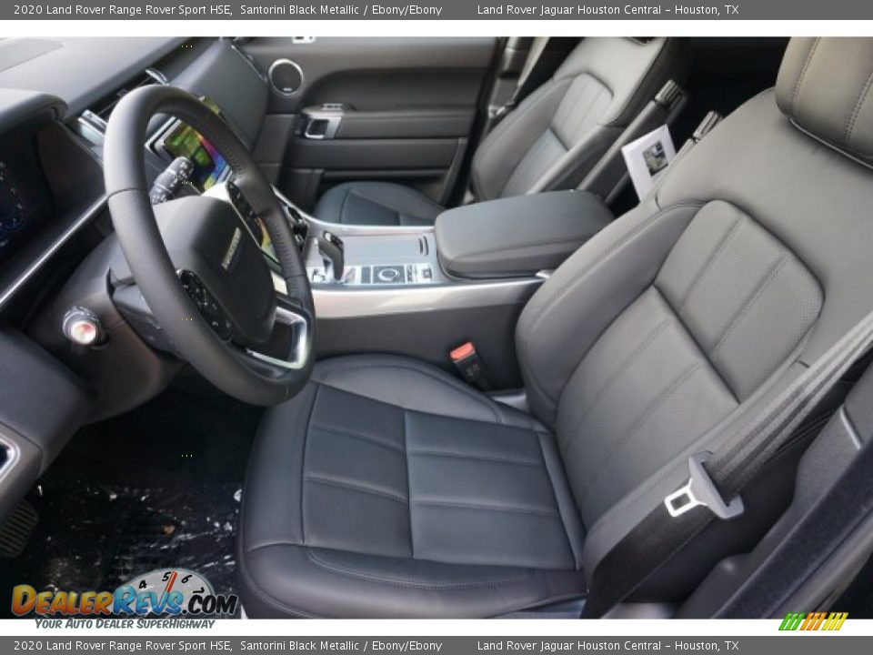2020 Land Rover Range Rover Sport HSE Santorini Black Metallic / Ebony/Ebony Photo #10