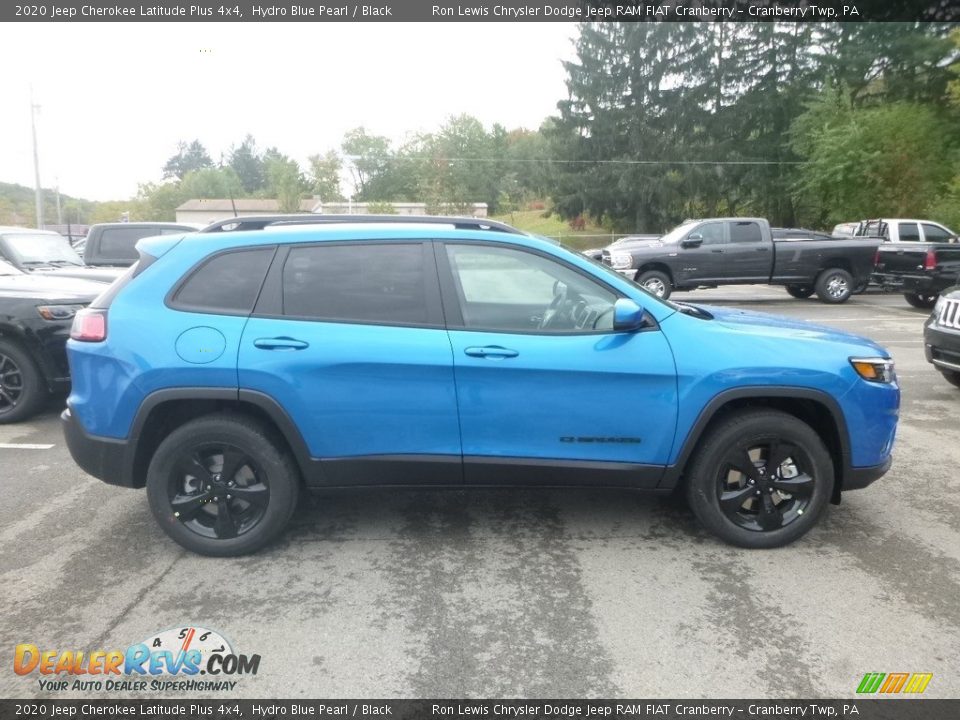 2020 Jeep Cherokee Latitude Plus 4x4 Hydro Blue Pearl / Black Photo #6