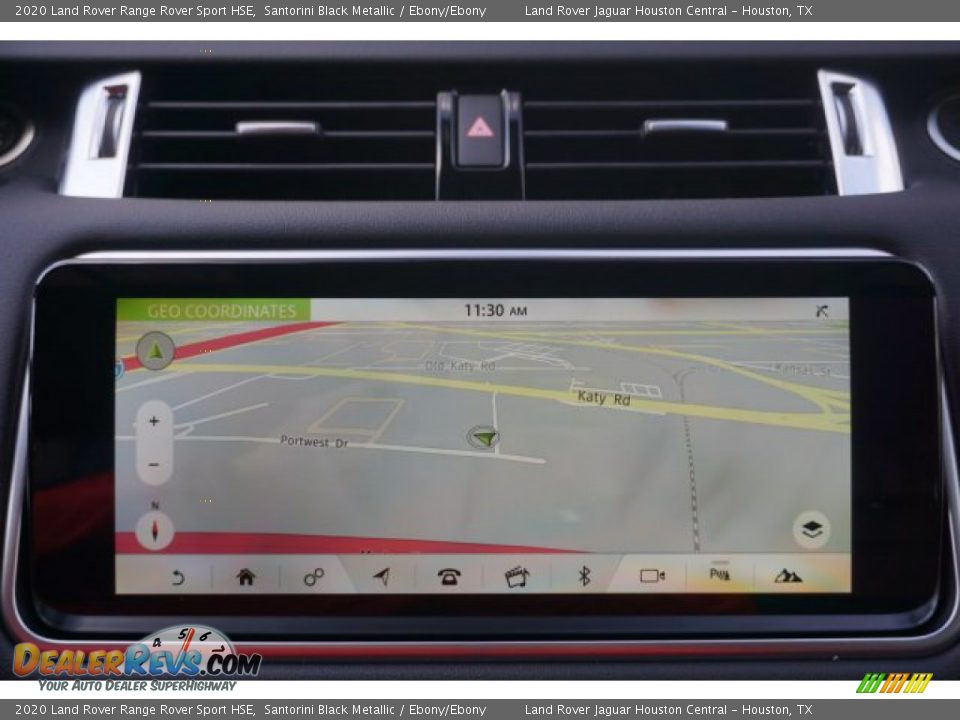 2020 Land Rover Range Rover Sport HSE Santorini Black Metallic / Ebony/Ebony Photo #14