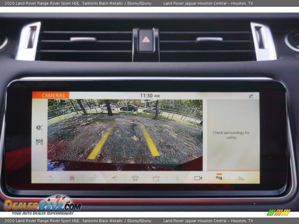 2020 Land Rover Range Rover Sport HSE Santorini Black Metallic / Ebony/Ebony Photo #15