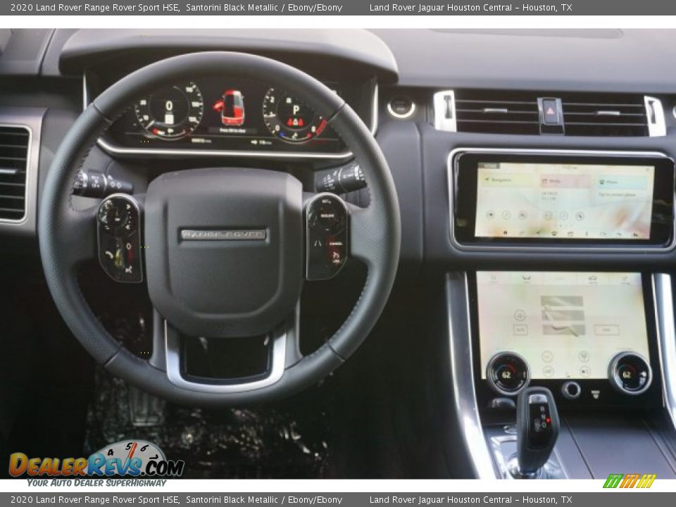 2020 Land Rover Range Rover Sport HSE Santorini Black Metallic / Ebony/Ebony Photo #25
