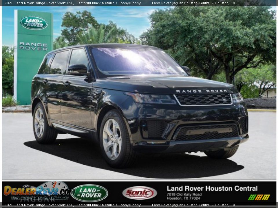 2020 Land Rover Range Rover Sport HSE Santorini Black Metallic / Ebony/Ebony Photo #2