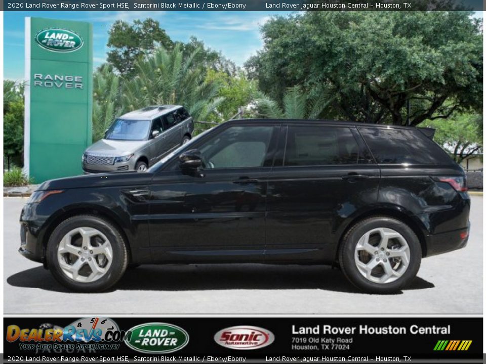 2020 Land Rover Range Rover Sport HSE Santorini Black Metallic / Ebony/Ebony Photo #3