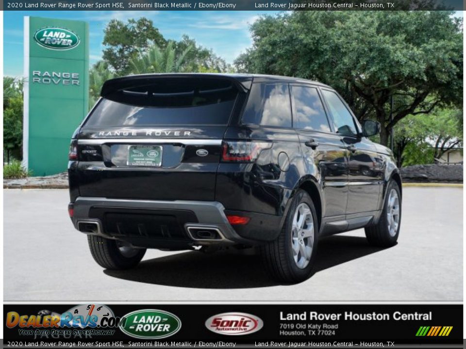 2020 Land Rover Range Rover Sport HSE Santorini Black Metallic / Ebony/Ebony Photo #5