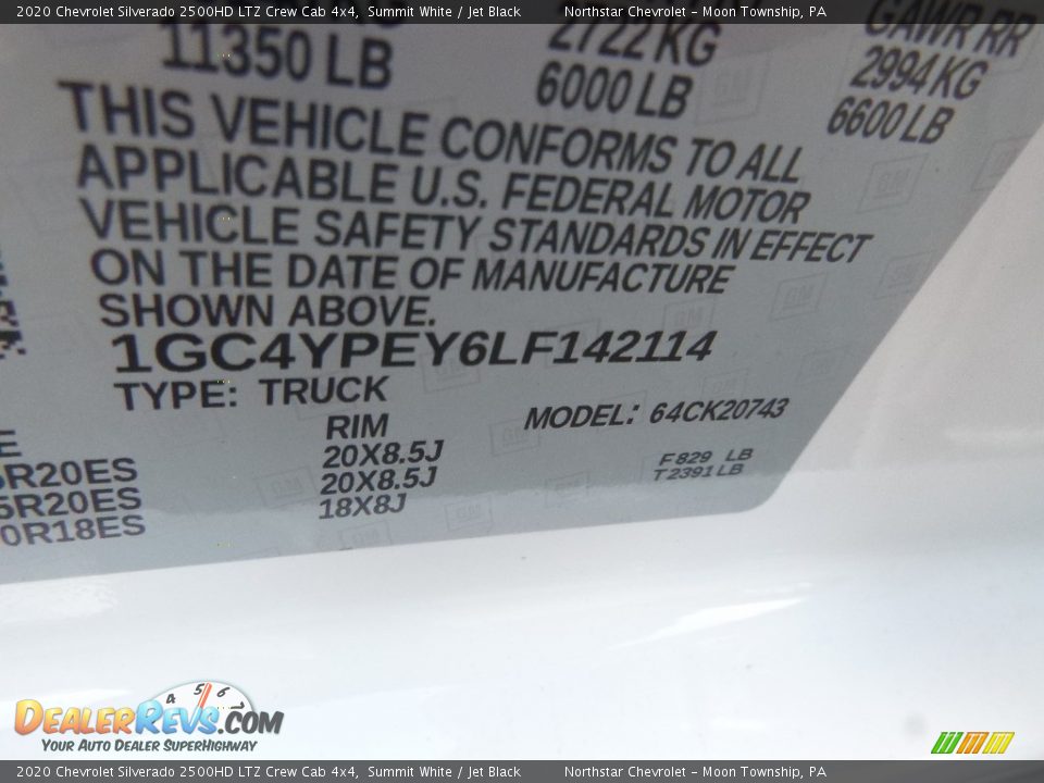 2020 Chevrolet Silverado 2500HD LTZ Crew Cab 4x4 Summit White / Jet Black Photo #17