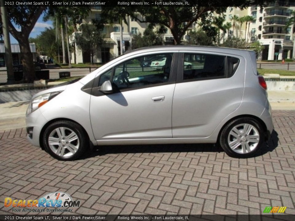 2013 Chevrolet Spark LT Silver Ice / Dark Pewter/Silver Photo #3