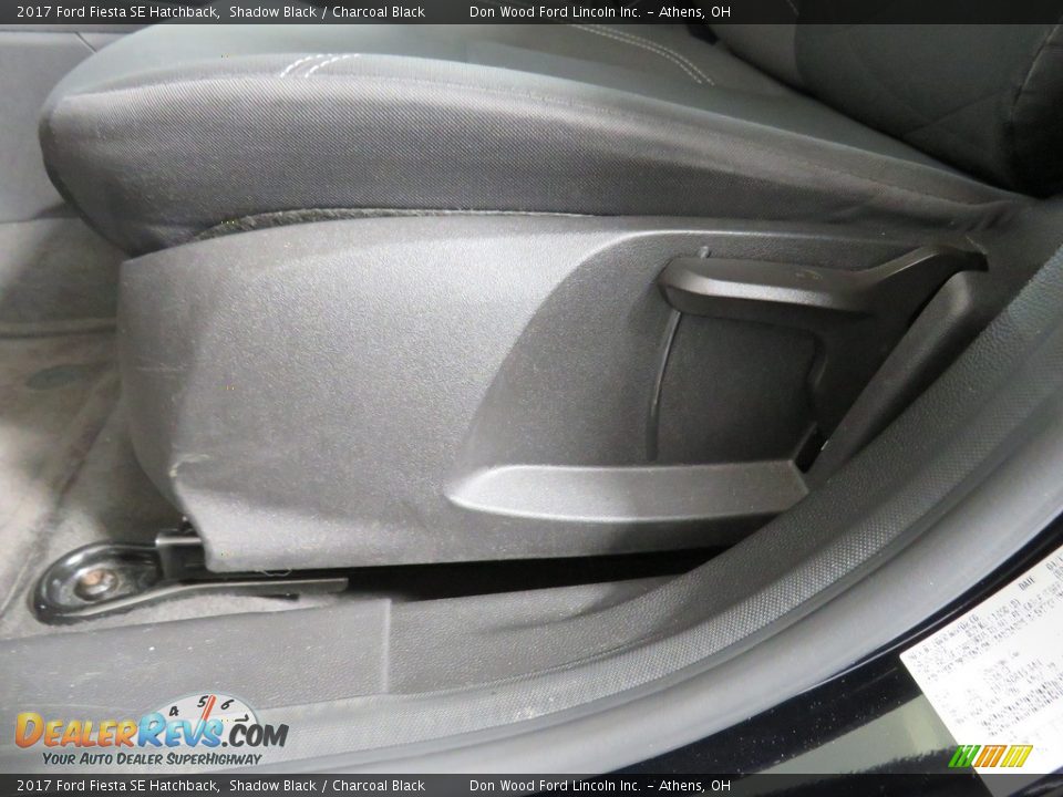 2017 Ford Fiesta SE Hatchback Shadow Black / Charcoal Black Photo #20