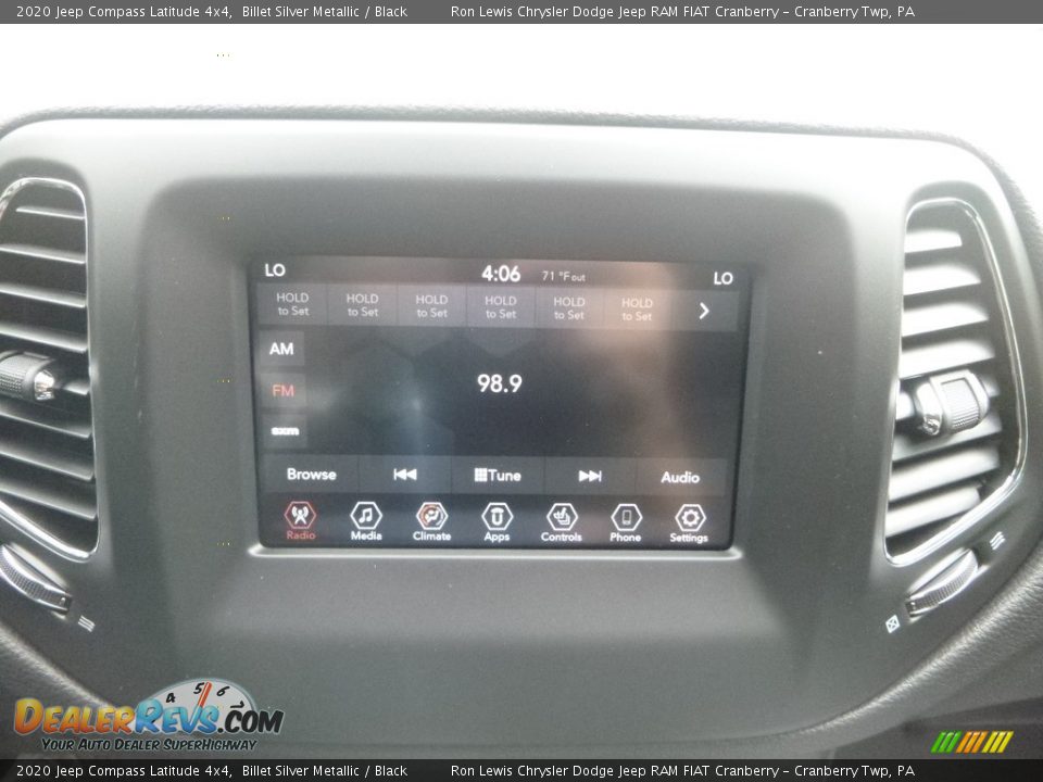 2020 Jeep Compass Latitude 4x4 Billet Silver Metallic / Black Photo #16