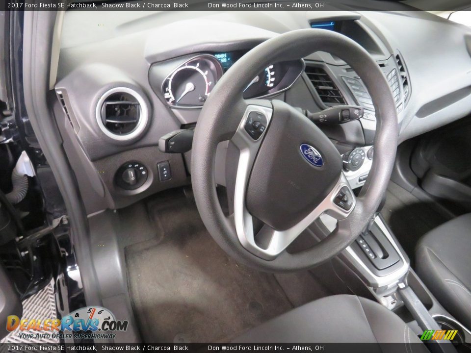 2017 Ford Fiesta SE Hatchback Shadow Black / Charcoal Black Photo #21