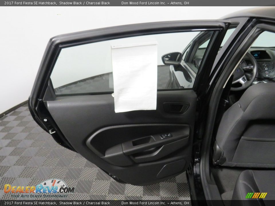 2017 Ford Fiesta SE Hatchback Shadow Black / Charcoal Black Photo #23