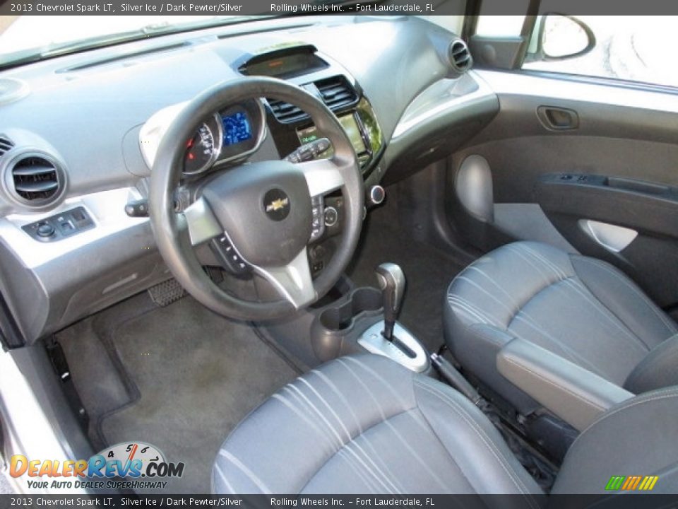 2013 Chevrolet Spark LT Silver Ice / Dark Pewter/Silver Photo #10