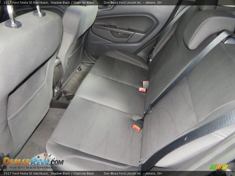 2017 Ford Fiesta SE Hatchback Shadow Black / Charcoal Black Photo #24