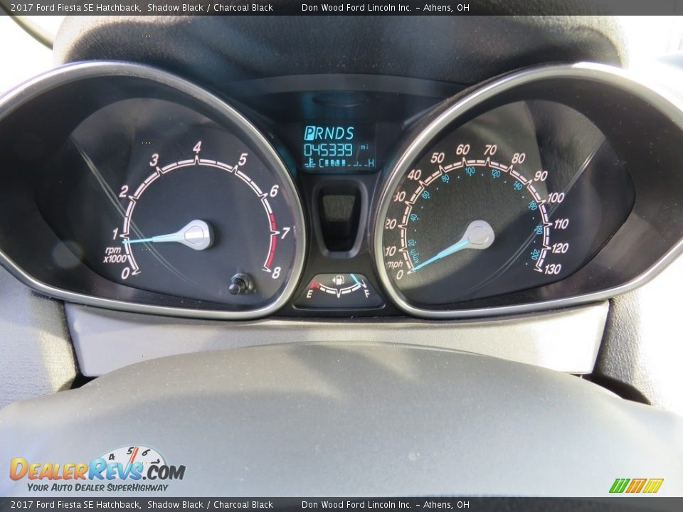 2017 Ford Fiesta SE Hatchback Shadow Black / Charcoal Black Photo #30
