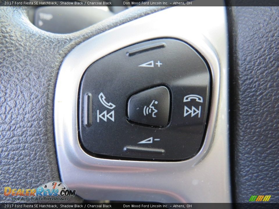 2017 Ford Fiesta SE Hatchback Shadow Black / Charcoal Black Photo #34