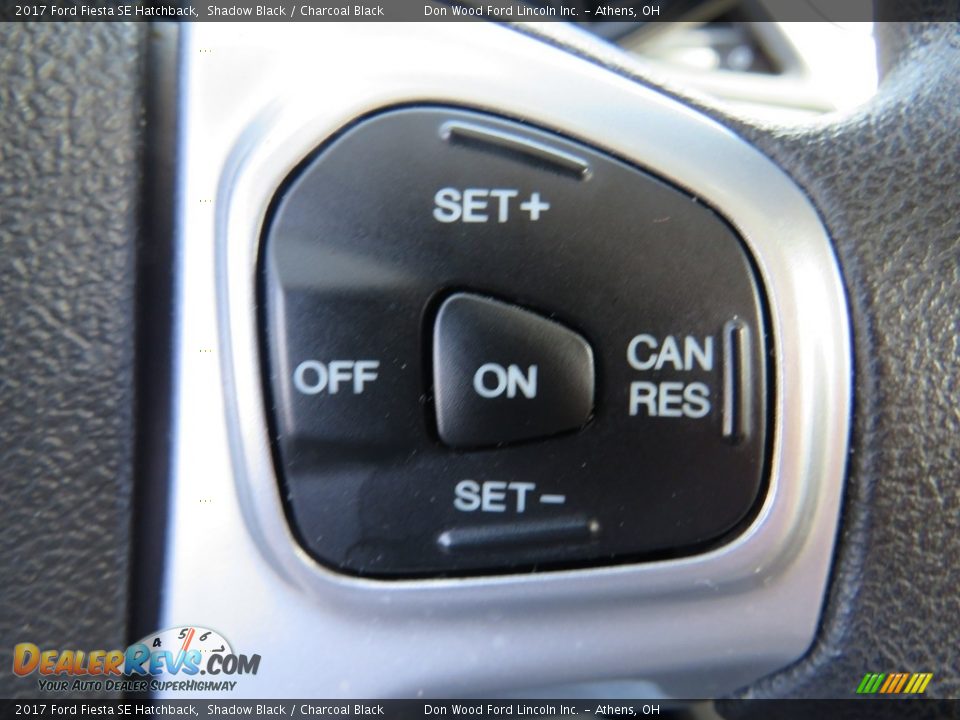 2017 Ford Fiesta SE Hatchback Shadow Black / Charcoal Black Photo #35