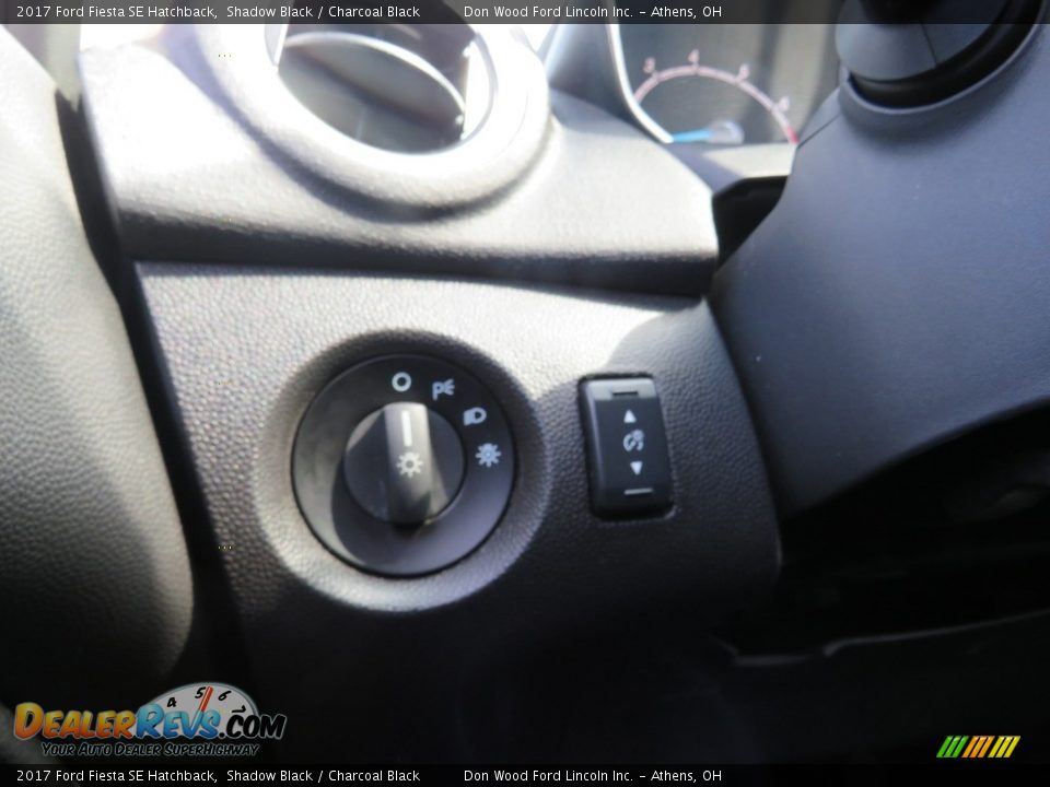 2017 Ford Fiesta SE Hatchback Shadow Black / Charcoal Black Photo #36