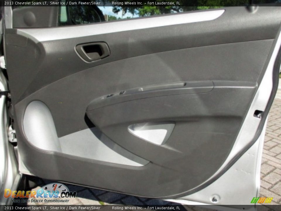 2013 Chevrolet Spark LT Silver Ice / Dark Pewter/Silver Photo #29