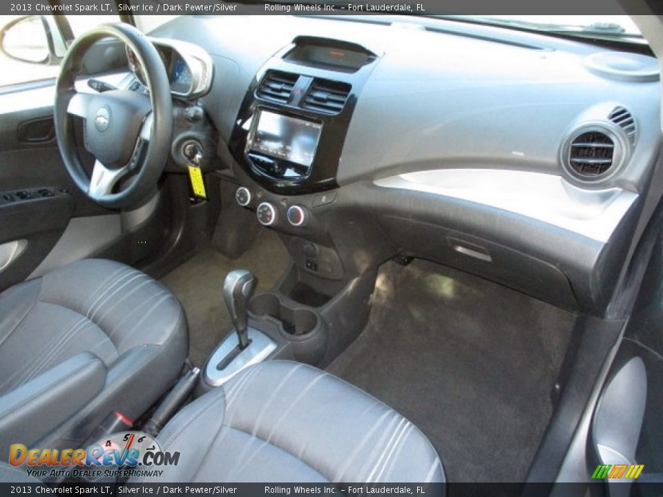 2013 Chevrolet Spark LT Silver Ice / Dark Pewter/Silver Photo #33