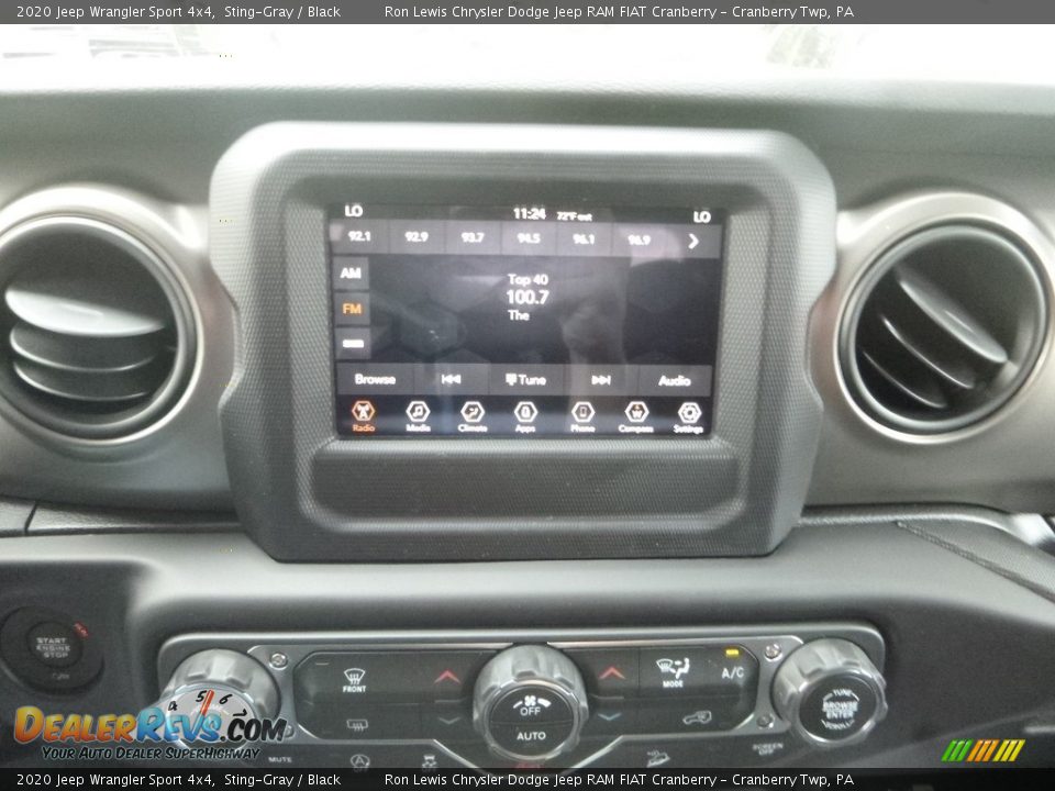 Controls of 2020 Jeep Wrangler Sport 4x4 Photo #15