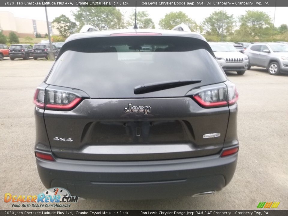 2020 Jeep Cherokee Latitude Plus 4x4 Granite Crystal Metallic / Black Photo #4
