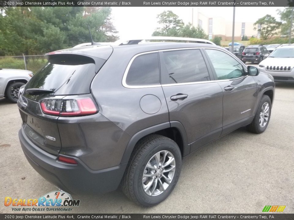 2020 Jeep Cherokee Latitude Plus 4x4 Granite Crystal Metallic / Black Photo #5