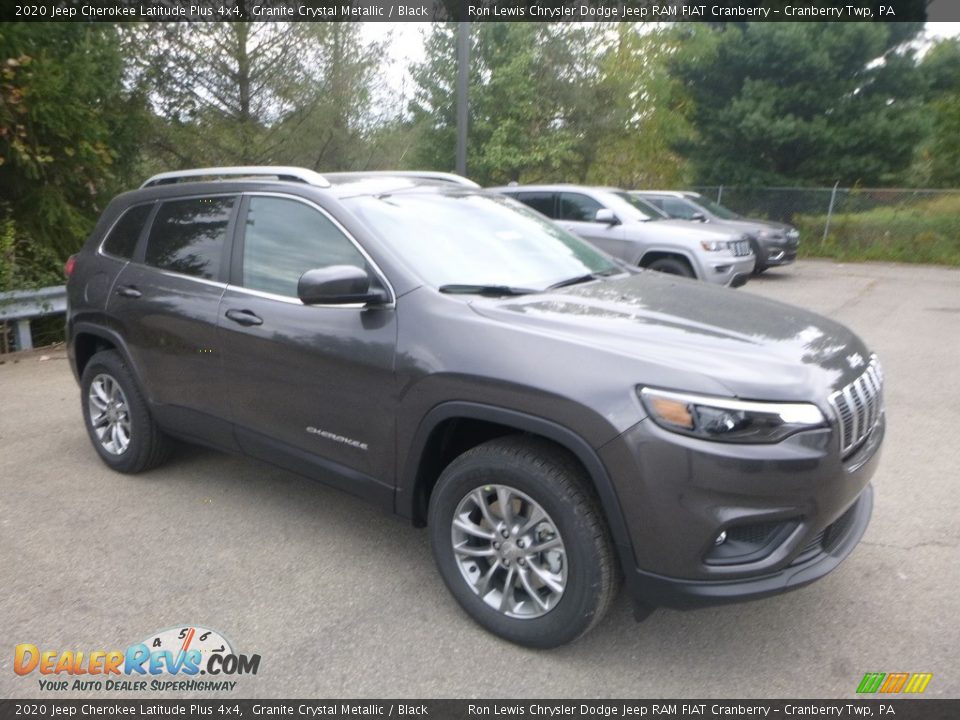 2020 Jeep Cherokee Latitude Plus 4x4 Granite Crystal Metallic / Black Photo #7