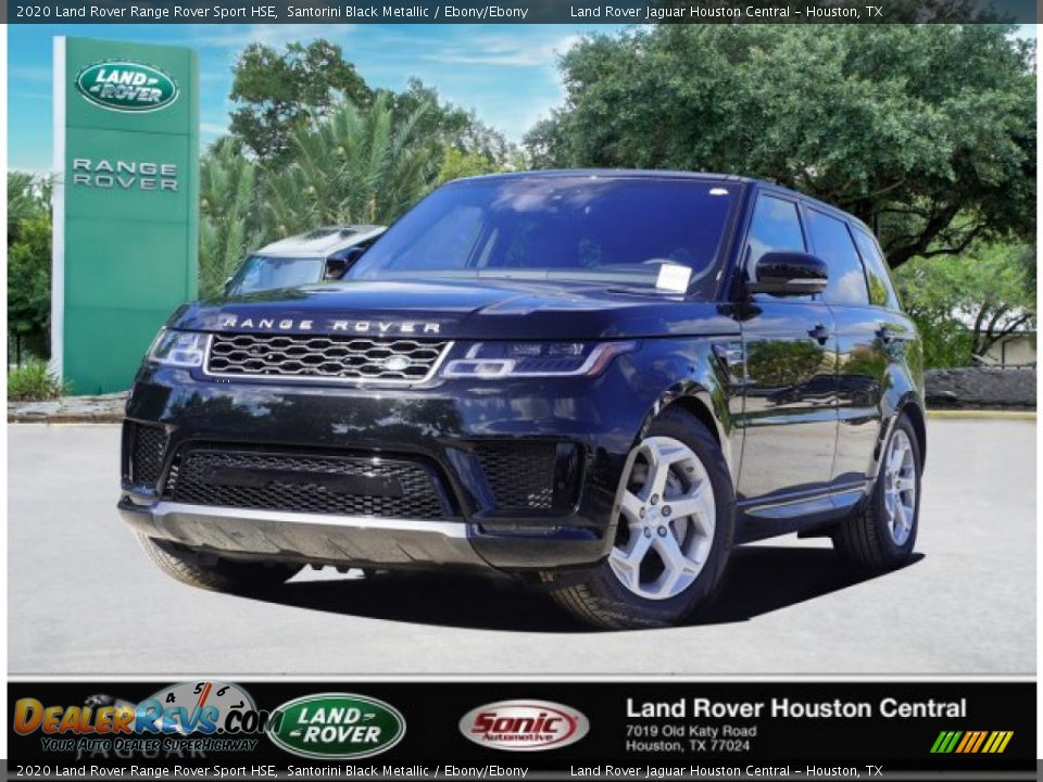 2020 Land Rover Range Rover Sport HSE Santorini Black Metallic / Ebony/Ebony Photo #1