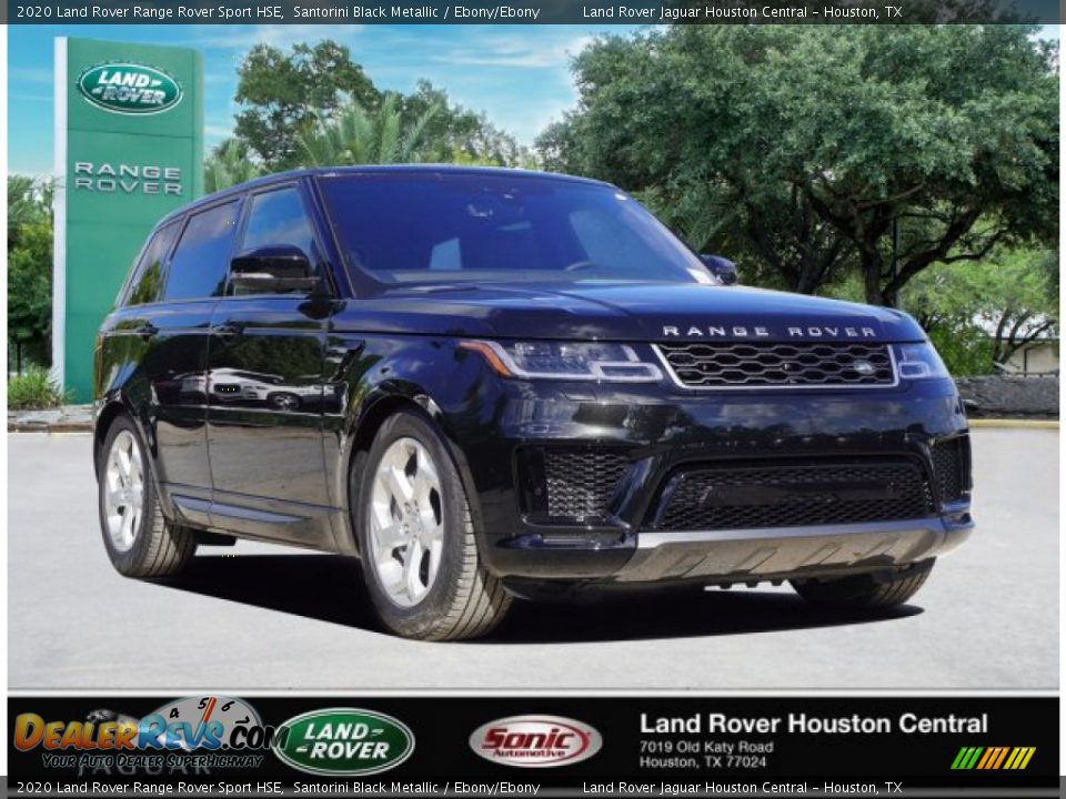 2020 Land Rover Range Rover Sport HSE Santorini Black Metallic / Ebony/Ebony Photo #2