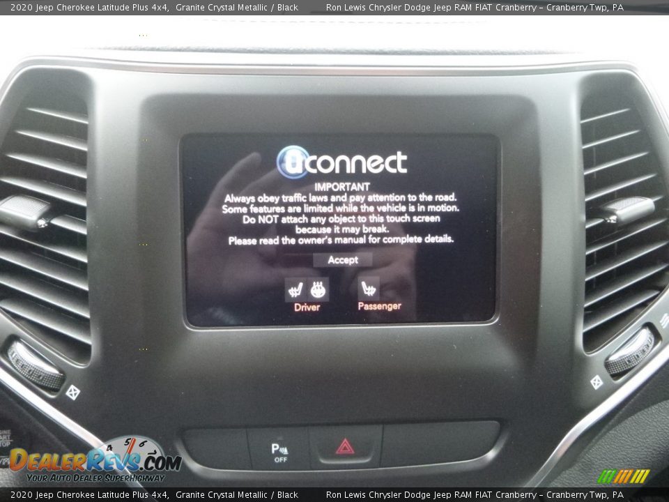 2020 Jeep Cherokee Latitude Plus 4x4 Granite Crystal Metallic / Black Photo #17