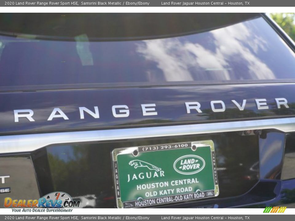 2020 Land Rover Range Rover Sport HSE Santorini Black Metallic / Ebony/Ebony Photo #10