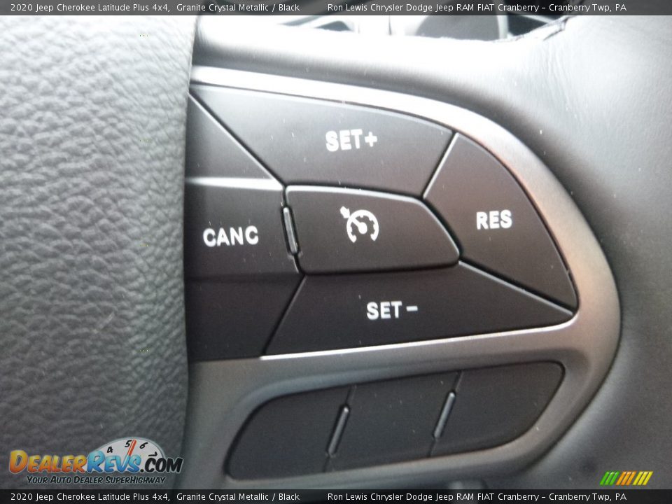 2020 Jeep Cherokee Latitude Plus 4x4 Granite Crystal Metallic / Black Photo #18