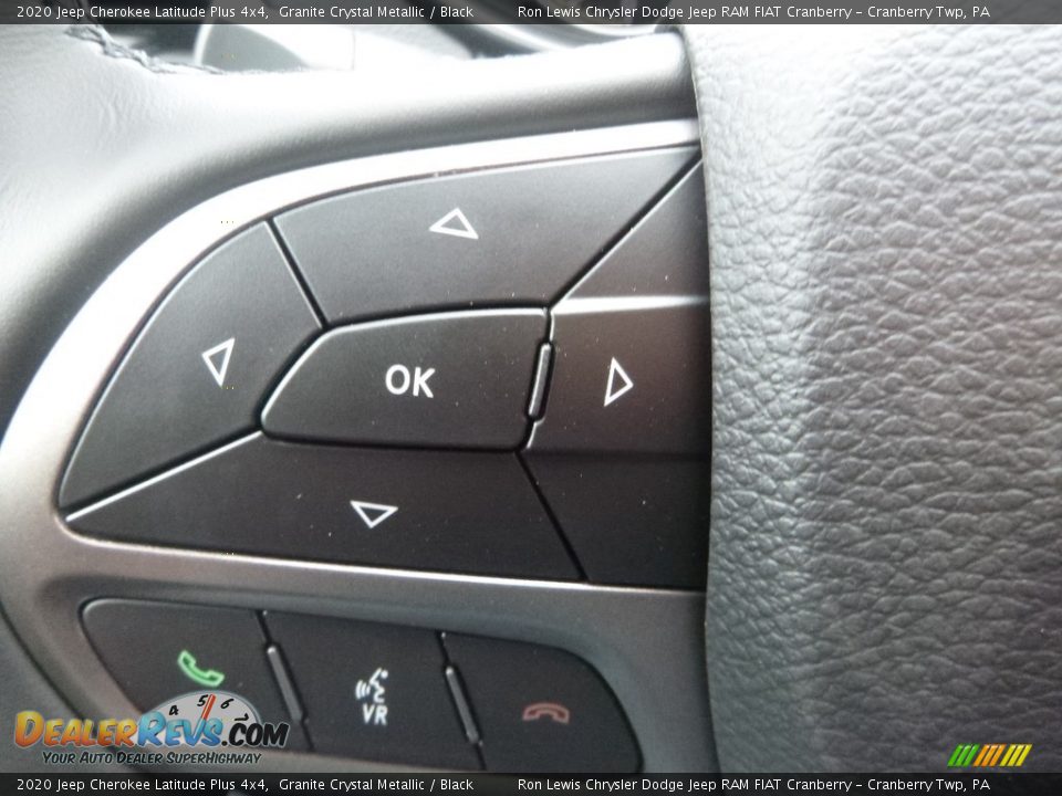 2020 Jeep Cherokee Latitude Plus 4x4 Granite Crystal Metallic / Black Photo #19