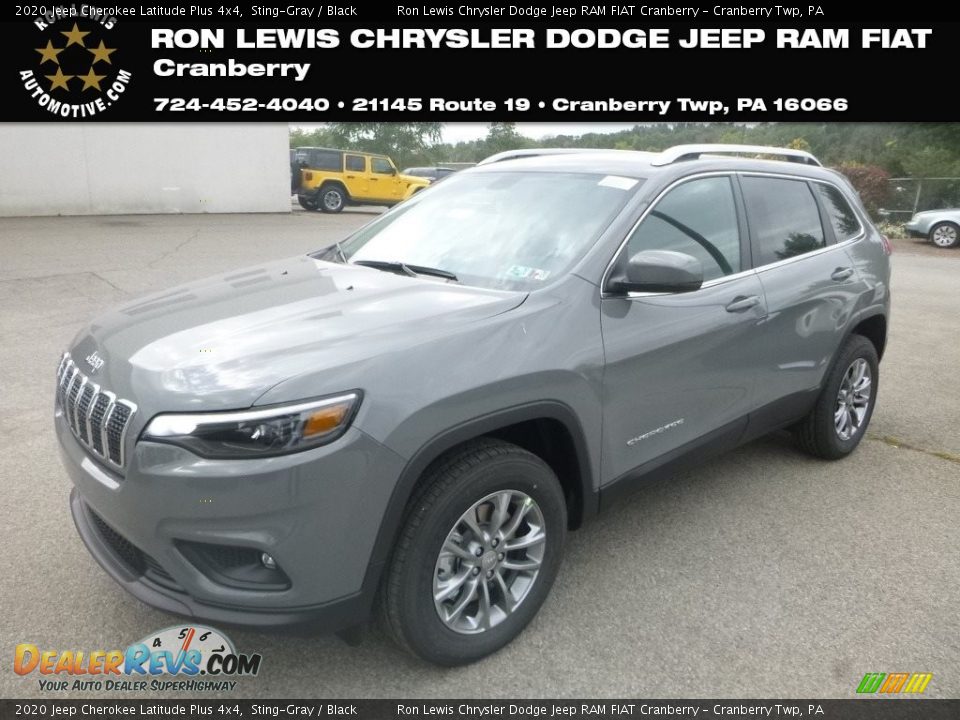 2020 Jeep Cherokee Latitude Plus 4x4 Sting-Gray / Black Photo #1