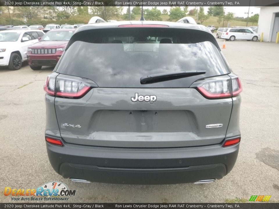 2020 Jeep Cherokee Latitude Plus 4x4 Sting-Gray / Black Photo #4
