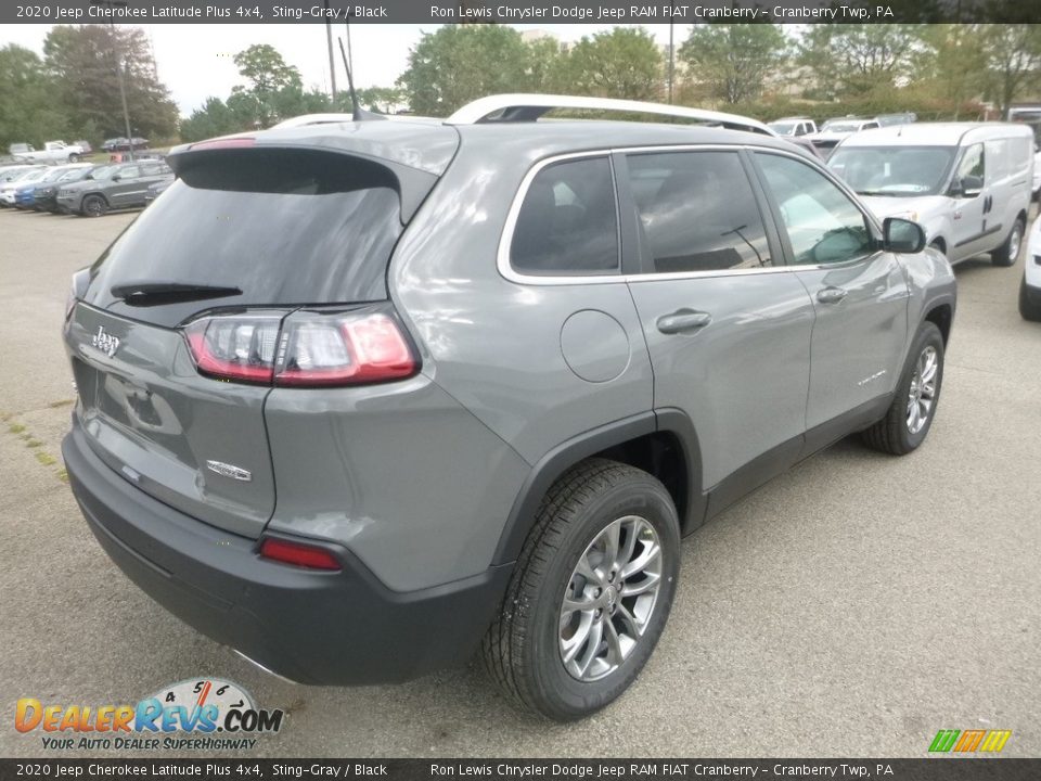 2020 Jeep Cherokee Latitude Plus 4x4 Sting-Gray / Black Photo #5