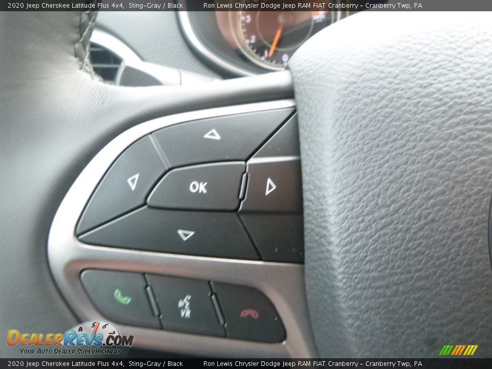 2020 Jeep Cherokee Latitude Plus 4x4 Sting-Gray / Black Photo #20