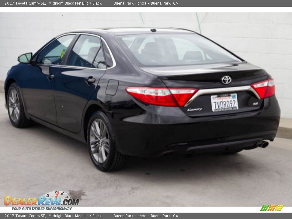 2017 Toyota Camry SE Midnight Black Metallic / Black Photo #2