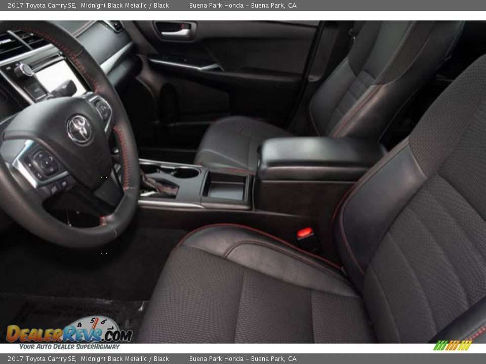 2017 Toyota Camry SE Midnight Black Metallic / Black Photo #3