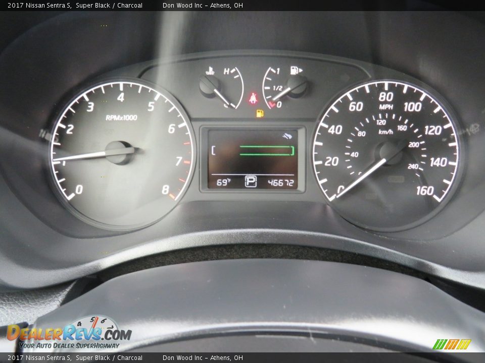 2017 Nissan Sentra S Super Black / Charcoal Photo #27
